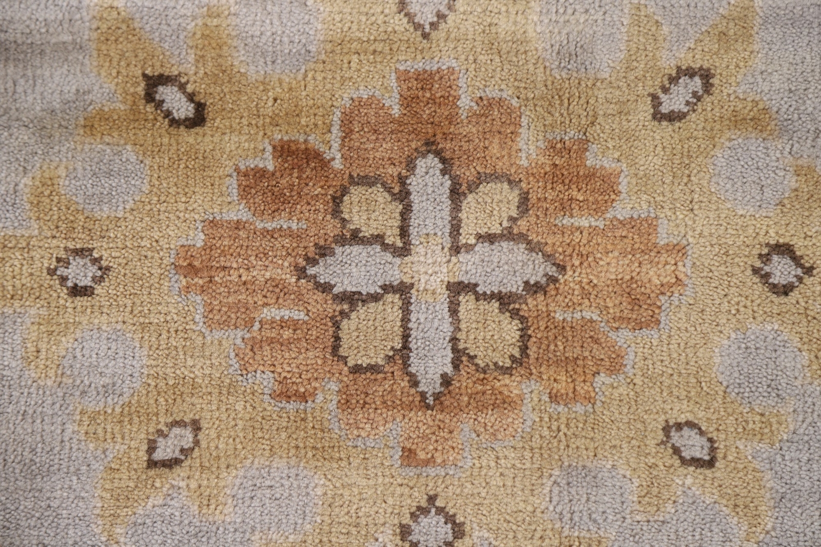 All-over Pattern Oushak Traditional Turkish Rug 9×12 Hand-knotted Wool
