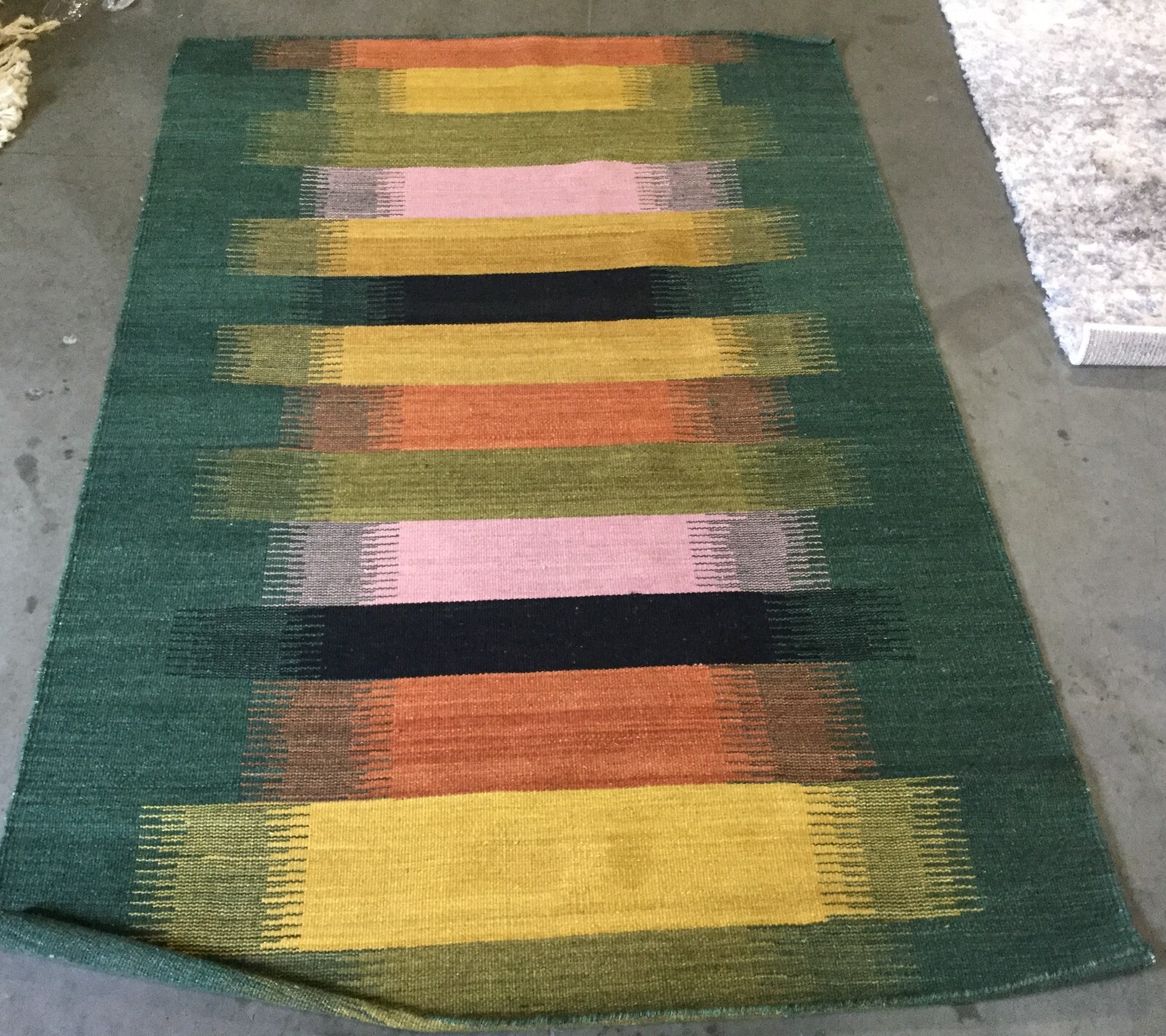 BROWN / YELLOW 4′ X 6′ Spot on Rug, Reduced Price 1172662323 DHU642Y-4