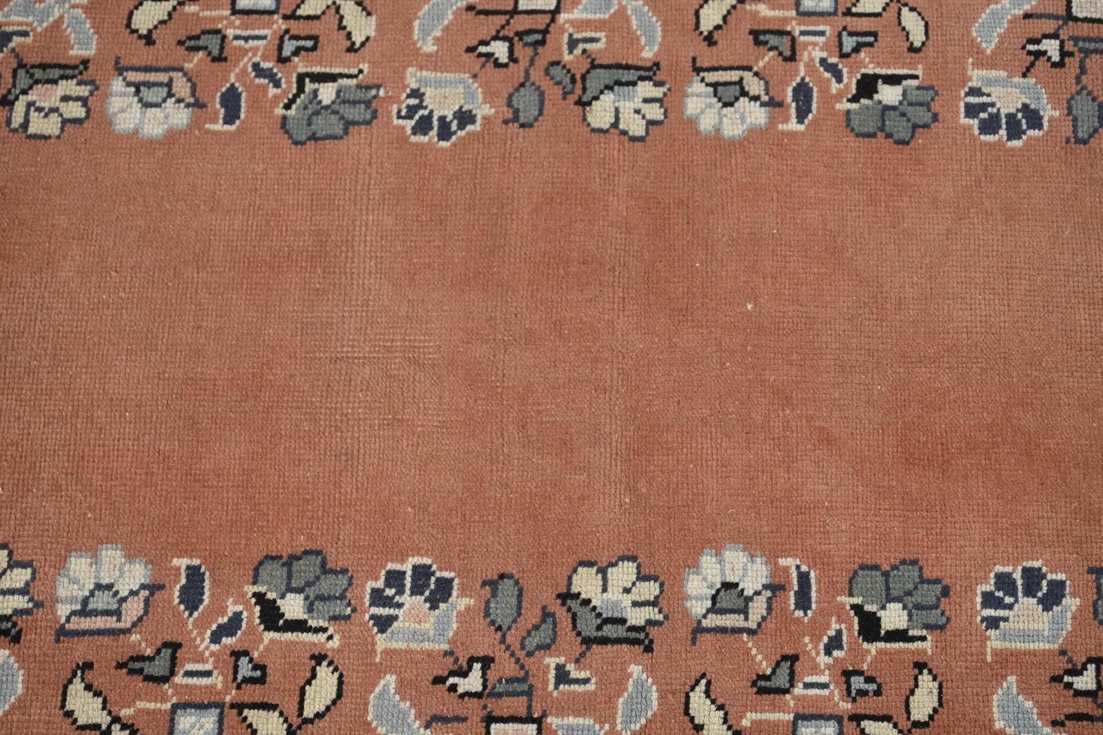 4,2×6,8 ft Vintage Rug, Brown Abstract Turkish Rug Wool