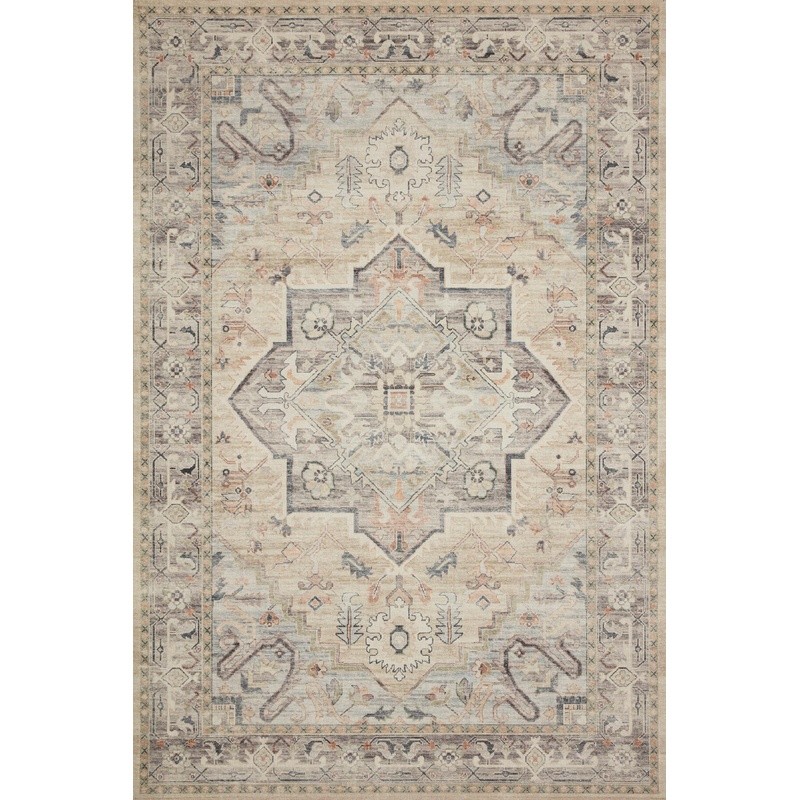 Oriental Area Rug Non-Slip Backing Low Pile Indoor Living Room Bedroom New