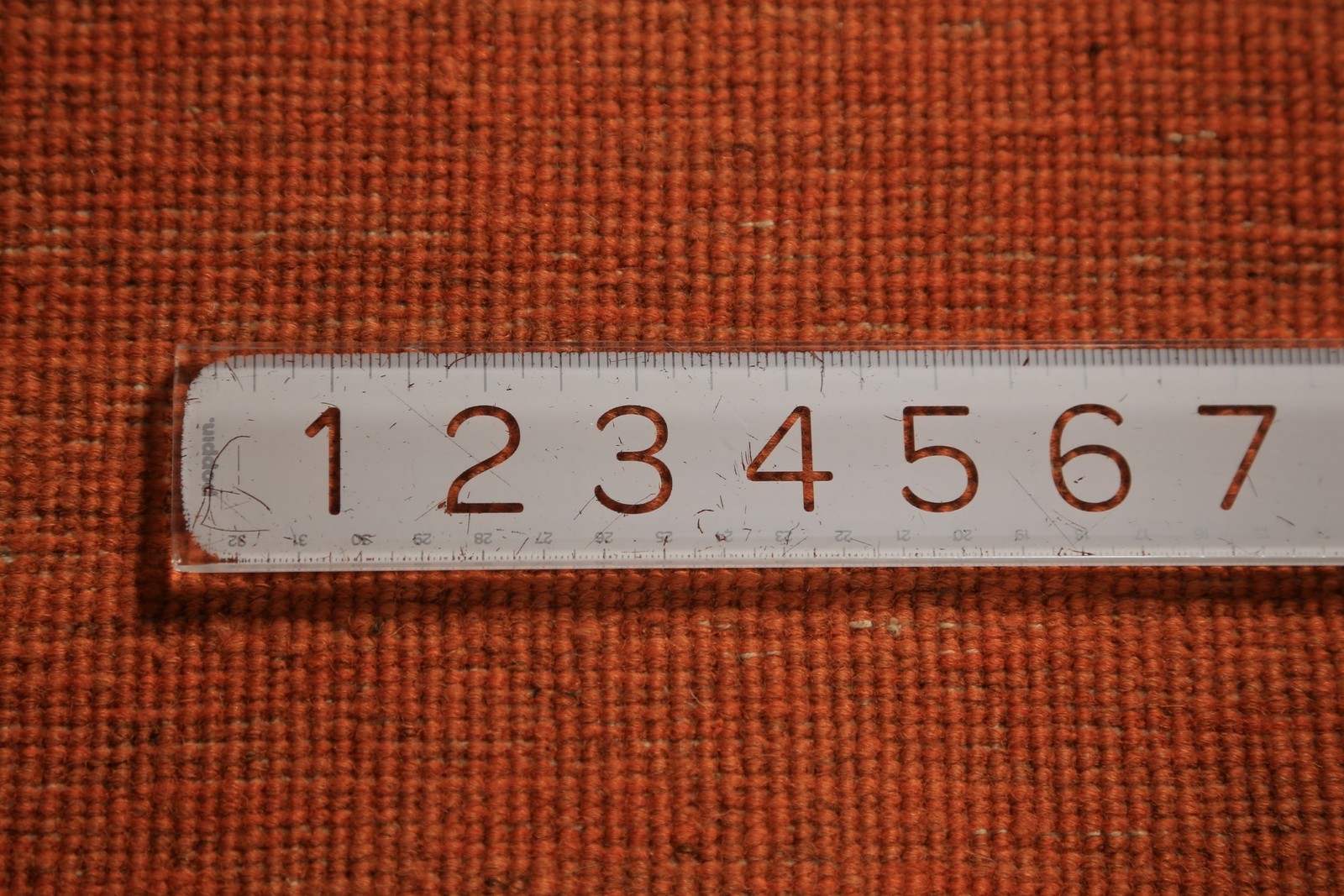 Orange Wool Handmade Modern Rug 4×6 Solid Contemporary Oriental Carpet