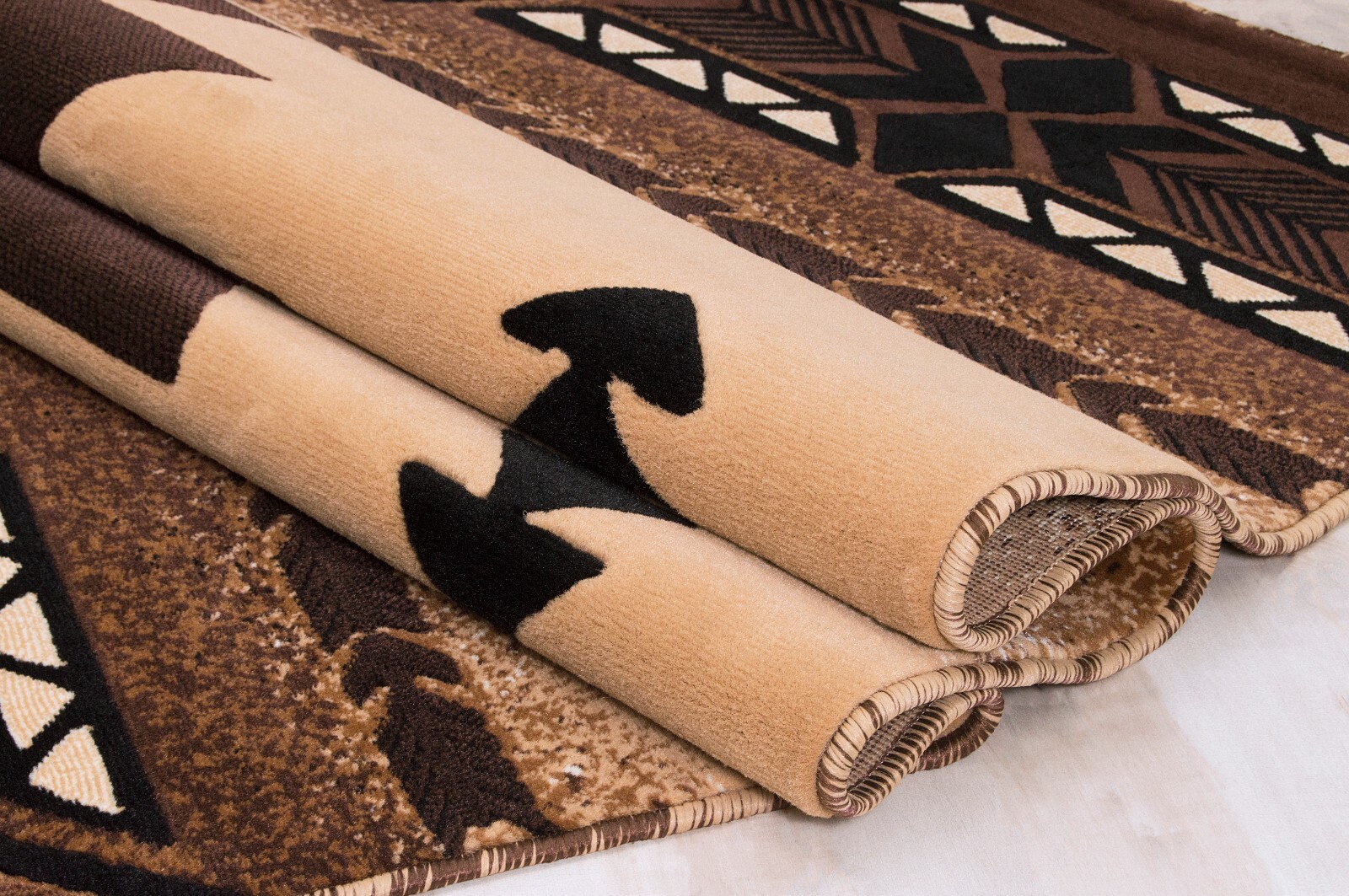 YHSF South West Native American Area Rug Easy Clean – 5 Feet x 7 Feet