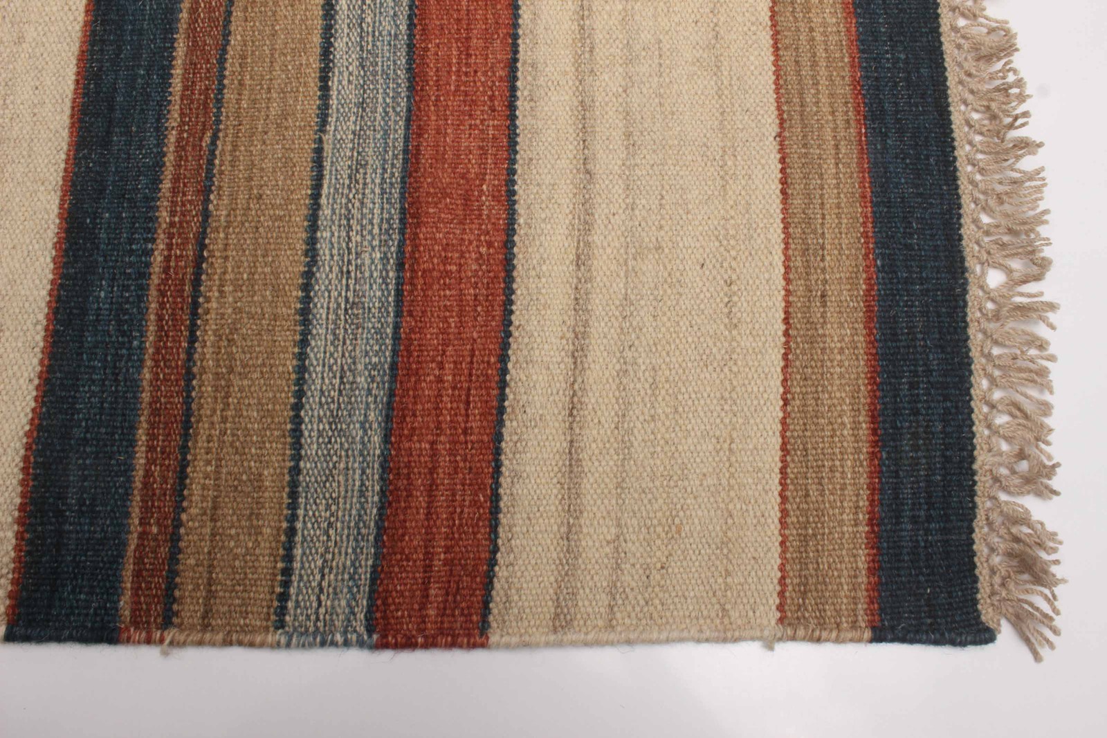 Vintage Hand Woven Turkish Carpet 1’10” x 6’8″ Traditional Wool Kilim Rug