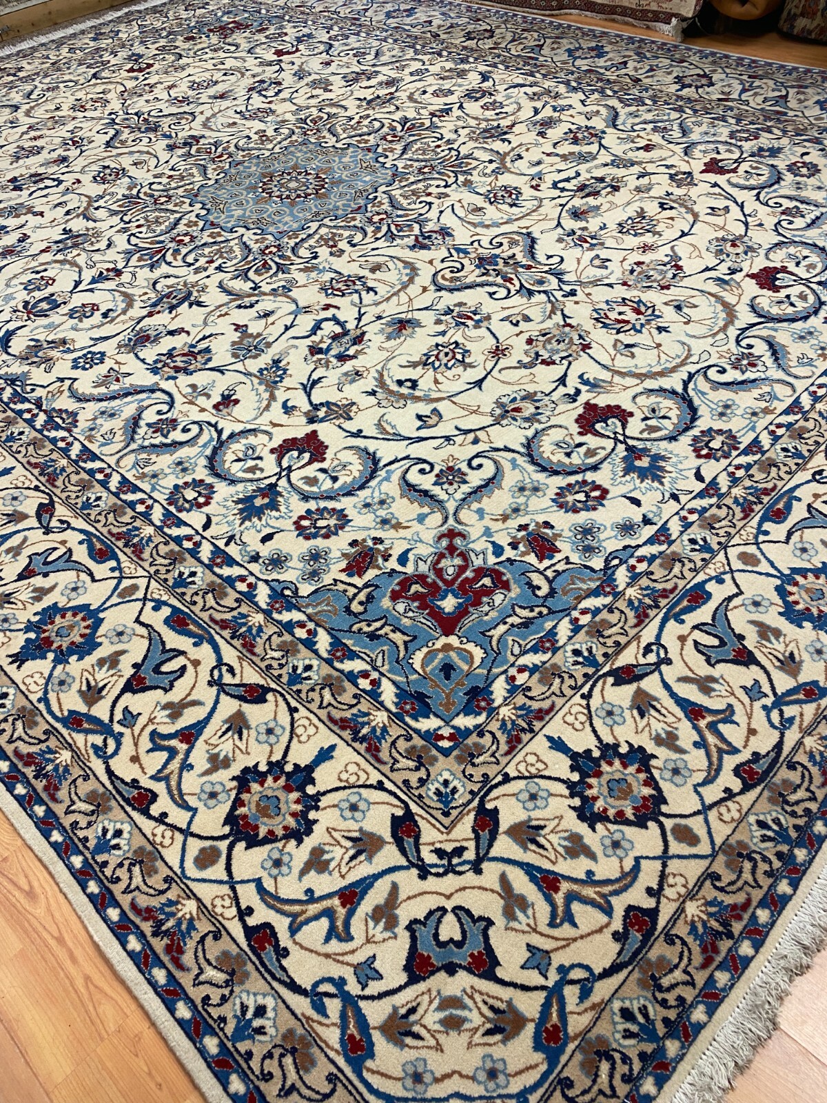 9’4″ x 12’4″ New Turkish Oriental Rug – Wool and Silk – Hand Made