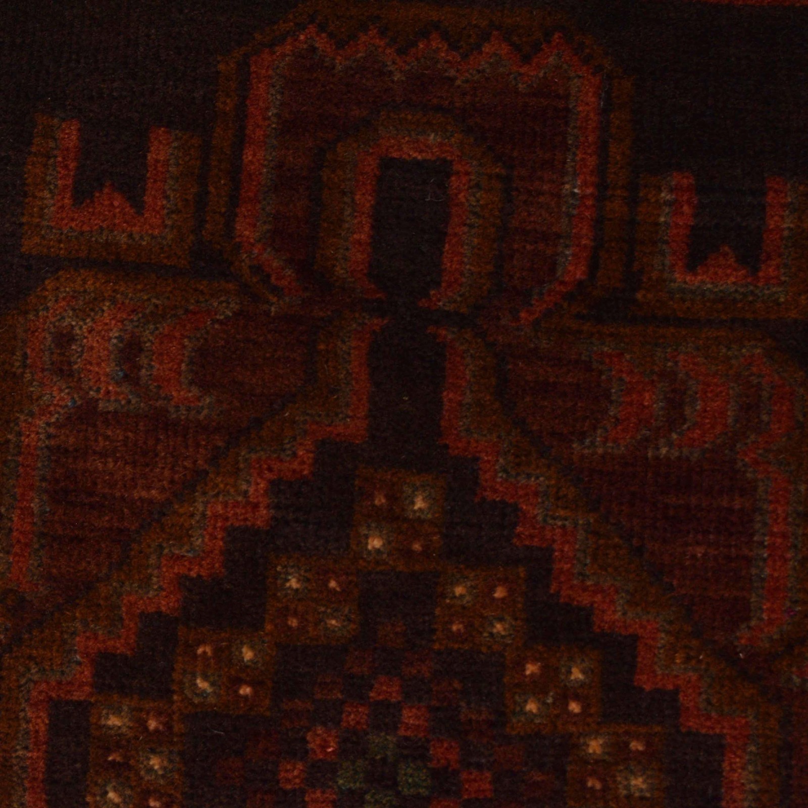 New Afghan Tribal Rug, 2’10×4’10 ft Antique Design Prayer Carpet Handmade G35512