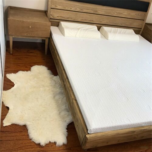 100% Genuine Sheepskin Fluffy Fur Rug Windward 60x110cm Natural Soft Fashion