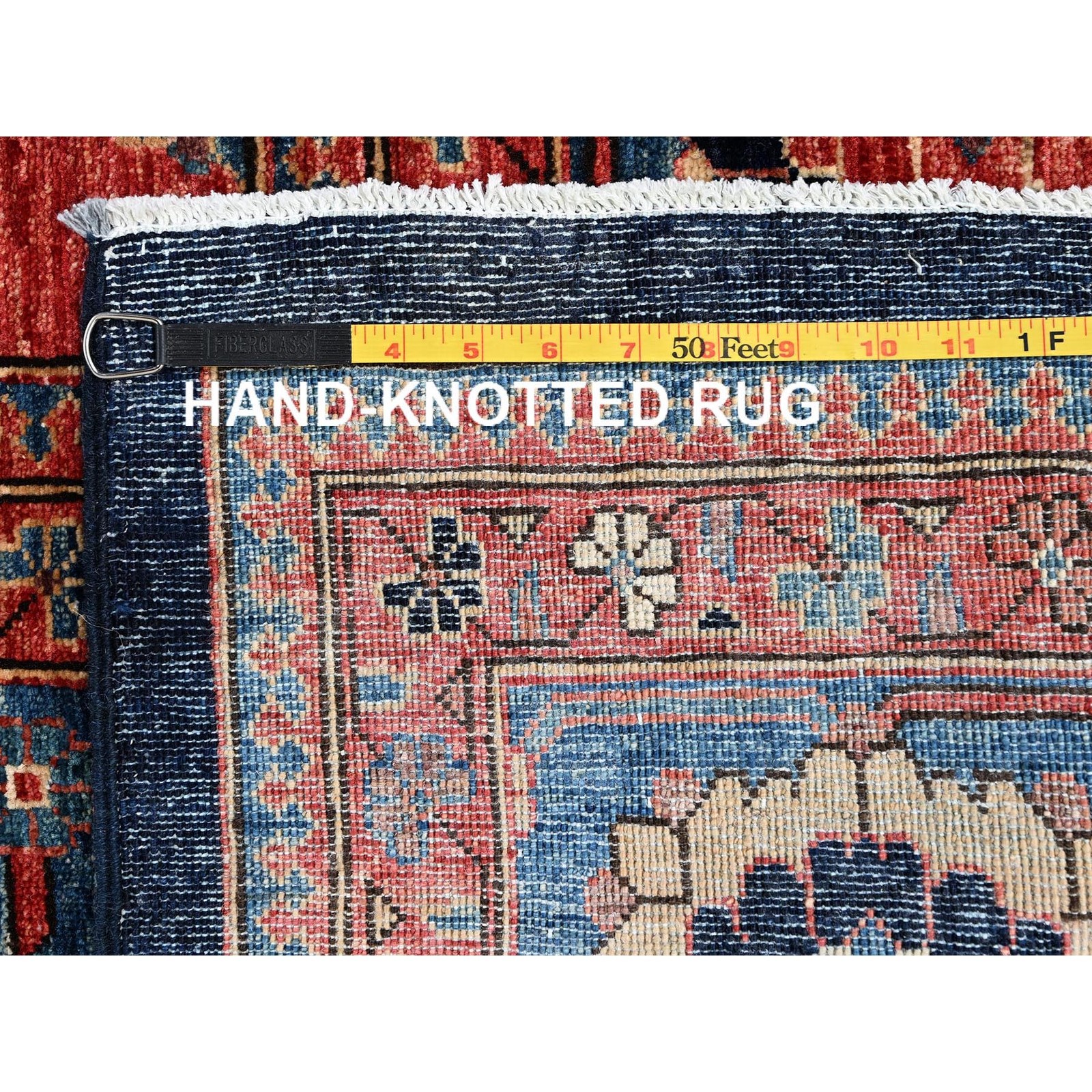 10’1″x13’4″ Yale Blue Cypress and Willow Tree Design Wool Hand Knotted Rug 2356