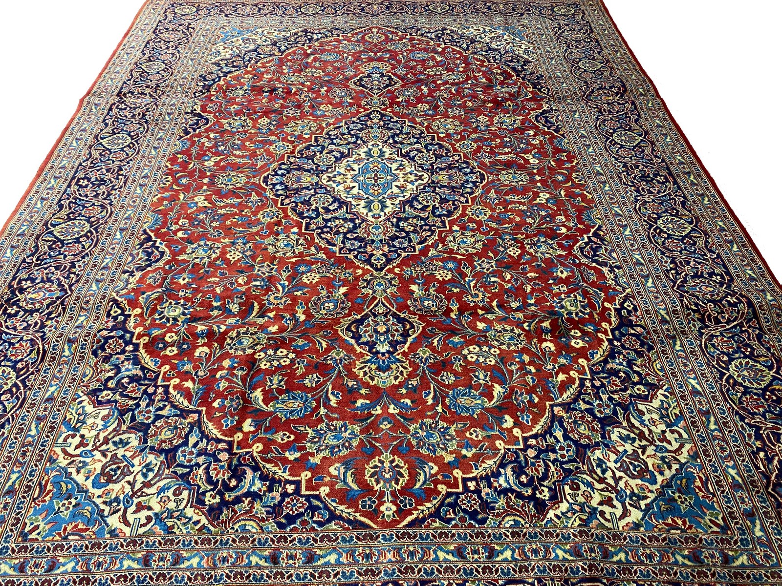 9.10 x 13.5 Classic Traditional Perrsian Kashaan Rug #F-6900