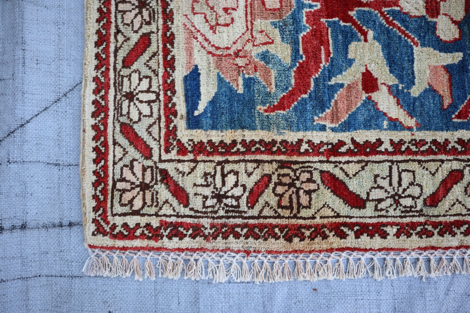 3’5×9’10 ft Runner Rug, Faded Afghan Vintage Rug, Handmade Caucasian Runner Rug