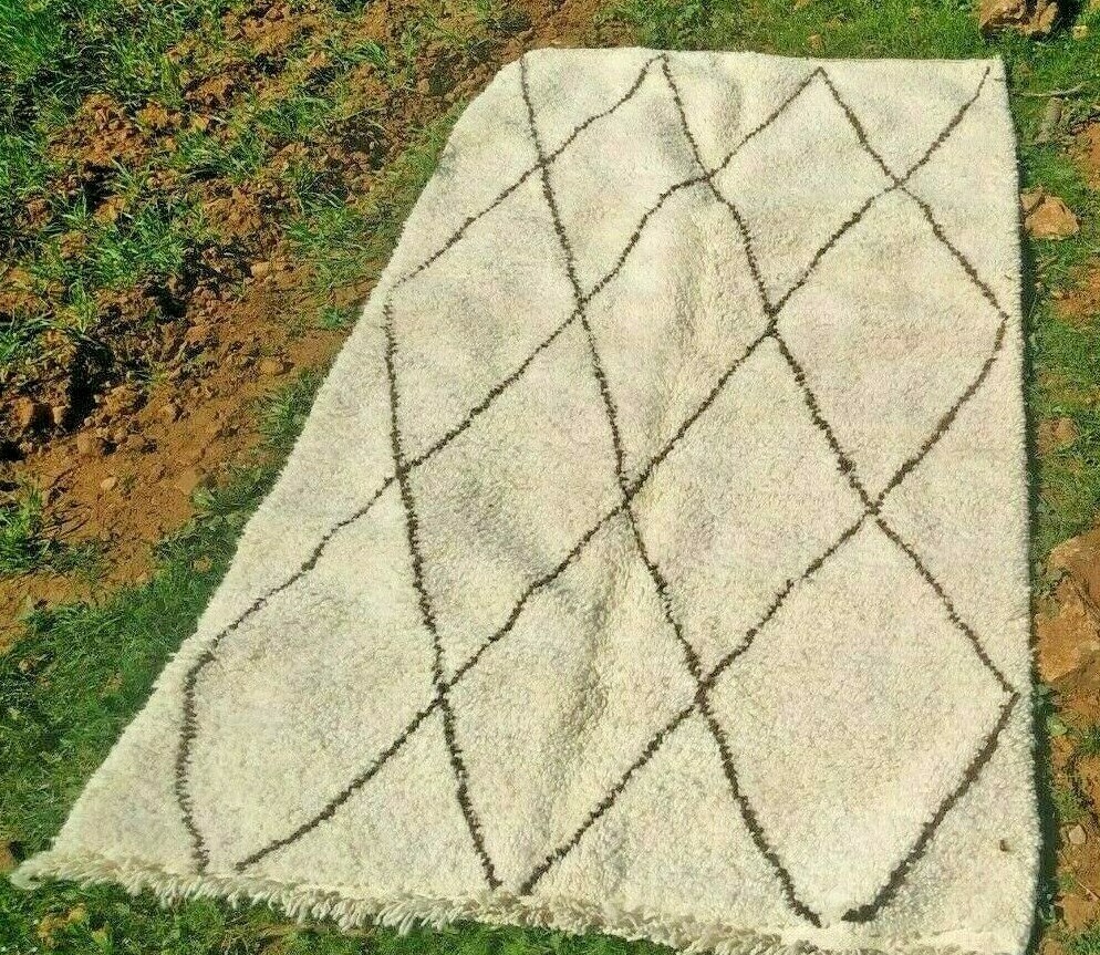 Area Rugs 8×5 feet Hand Woven ,berber rug Beni ourain rugs FREE SHIPPING RUGS