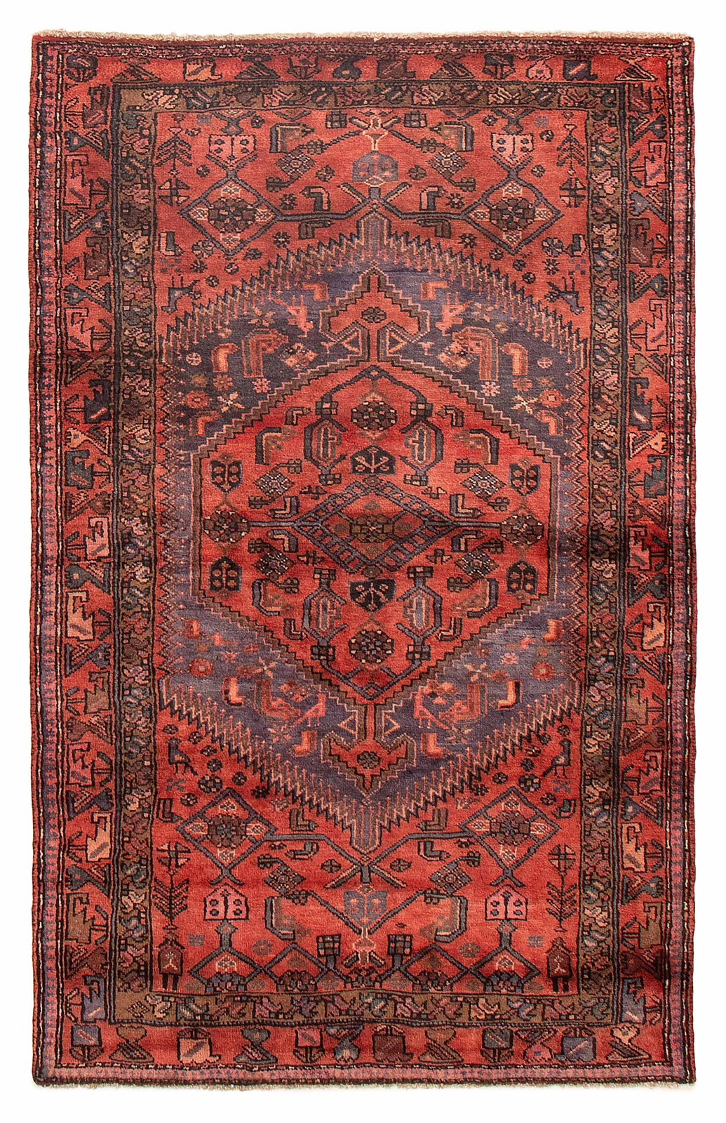4’2″ x 6’8″ Vintage Hand Knotted Area Rug Traditional Oriental Wool Carpet