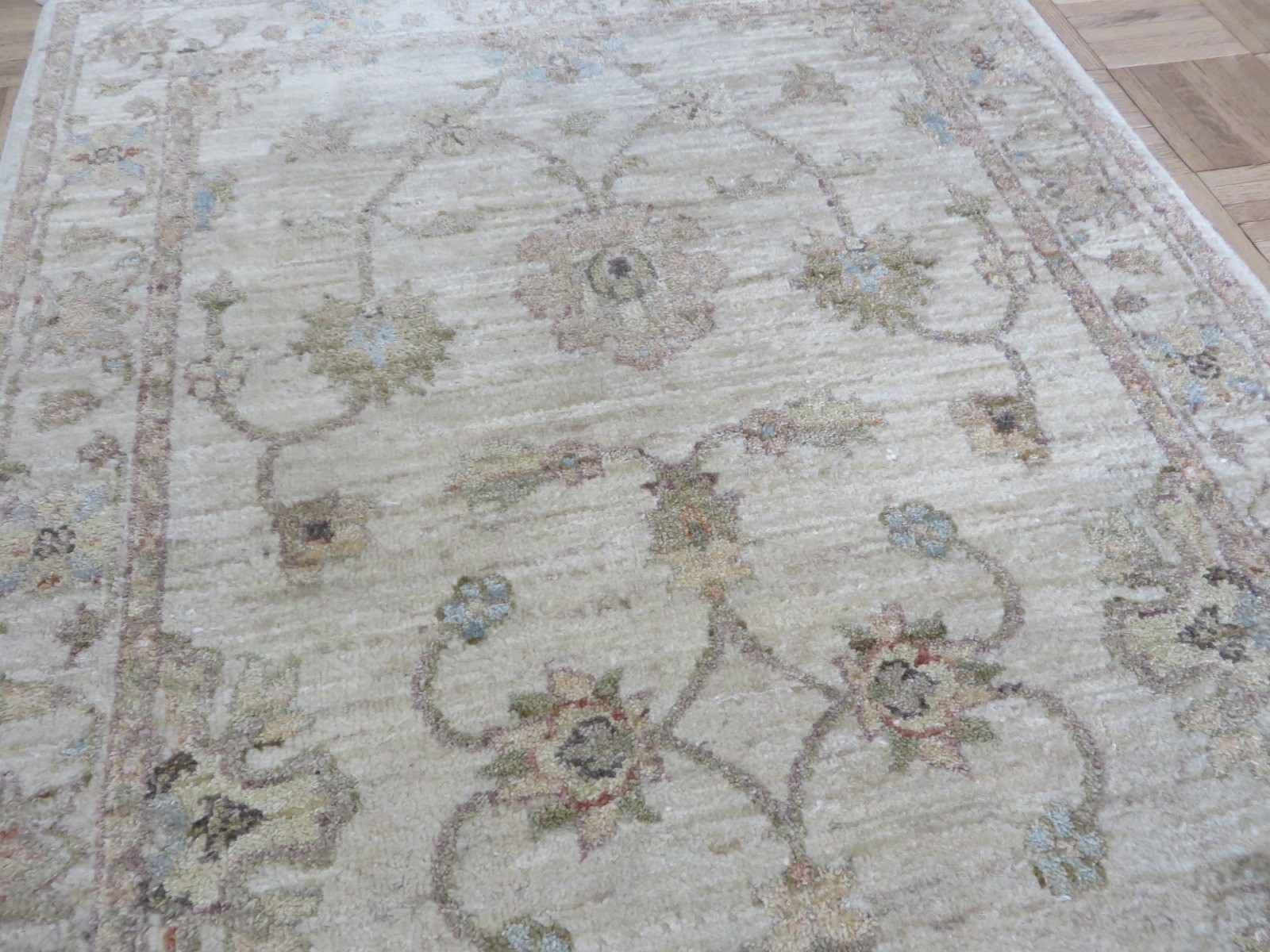 3 x 5’3 Hand Knotted Beige Peshawar Oushak Oriental Rug G16425