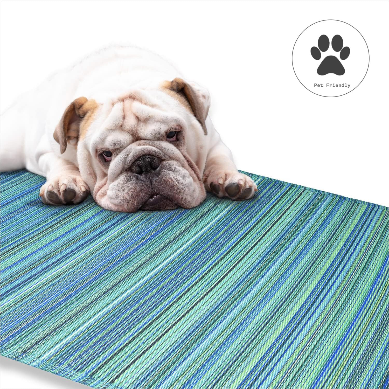 Outdoor Rug – Waterproof, Fade Resistant, Crease-Free – Premium Recycled Plastic
