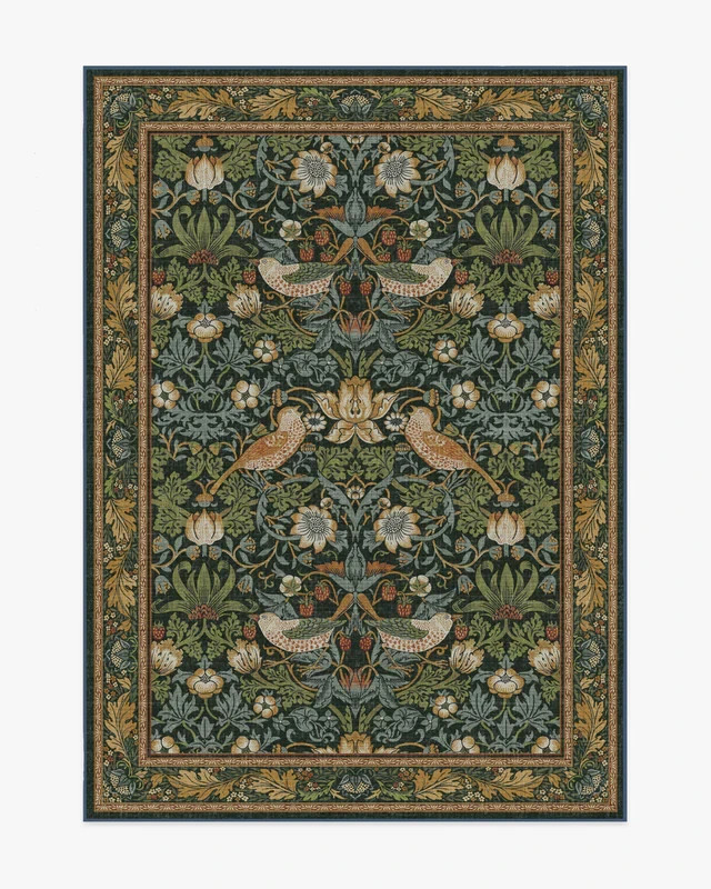 Brand New Ruggable Strawberry Thief Rug Multiple Colors and Sizes Available