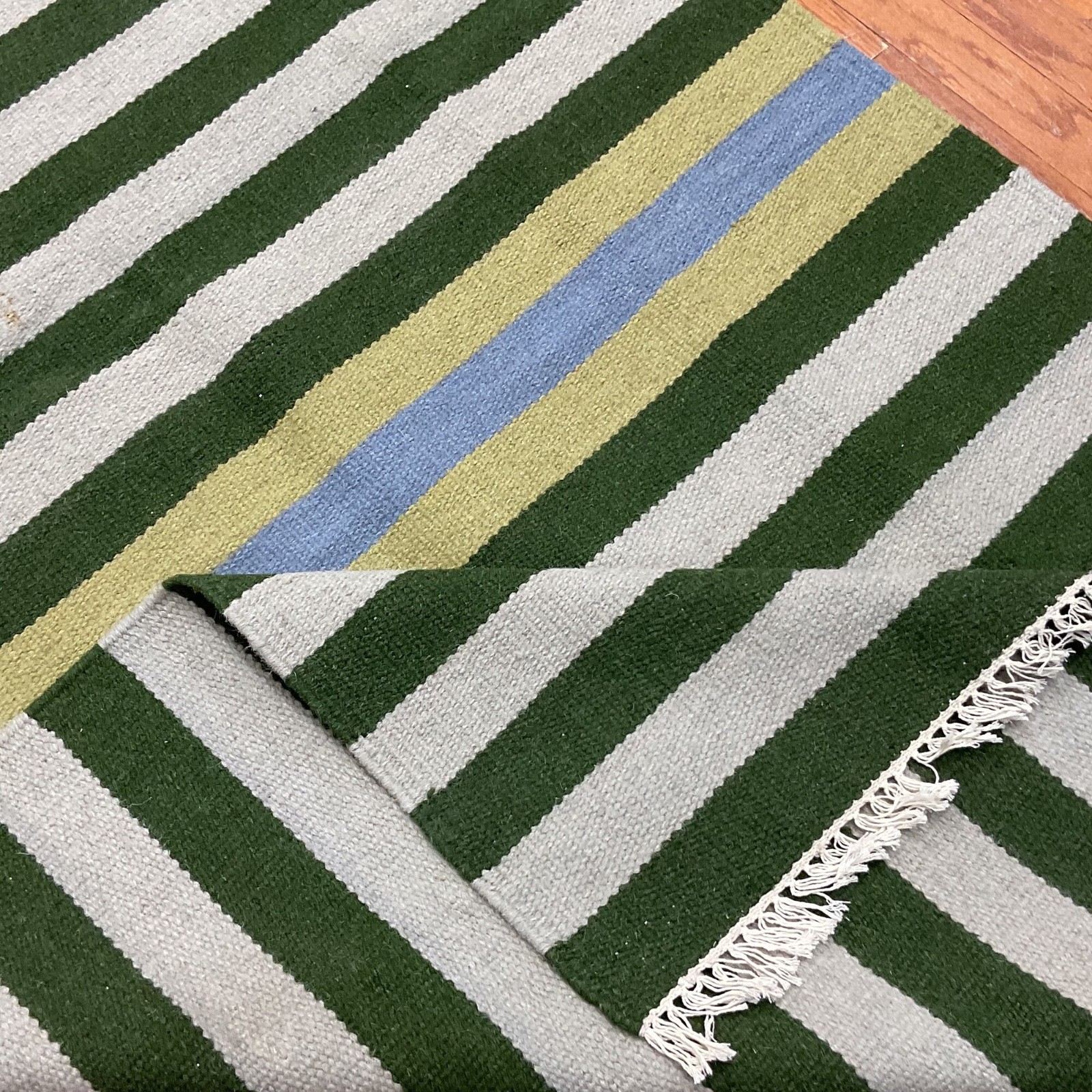 Handmade 100% Wool Kilim Area Rug 4’5 X 6’7