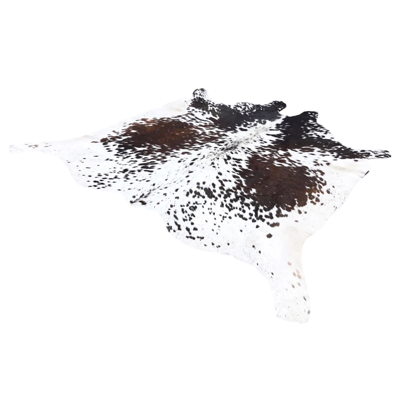 Exotic Tricolor Cowhide Rug Premium Look 5′-10″ x 5′-0″