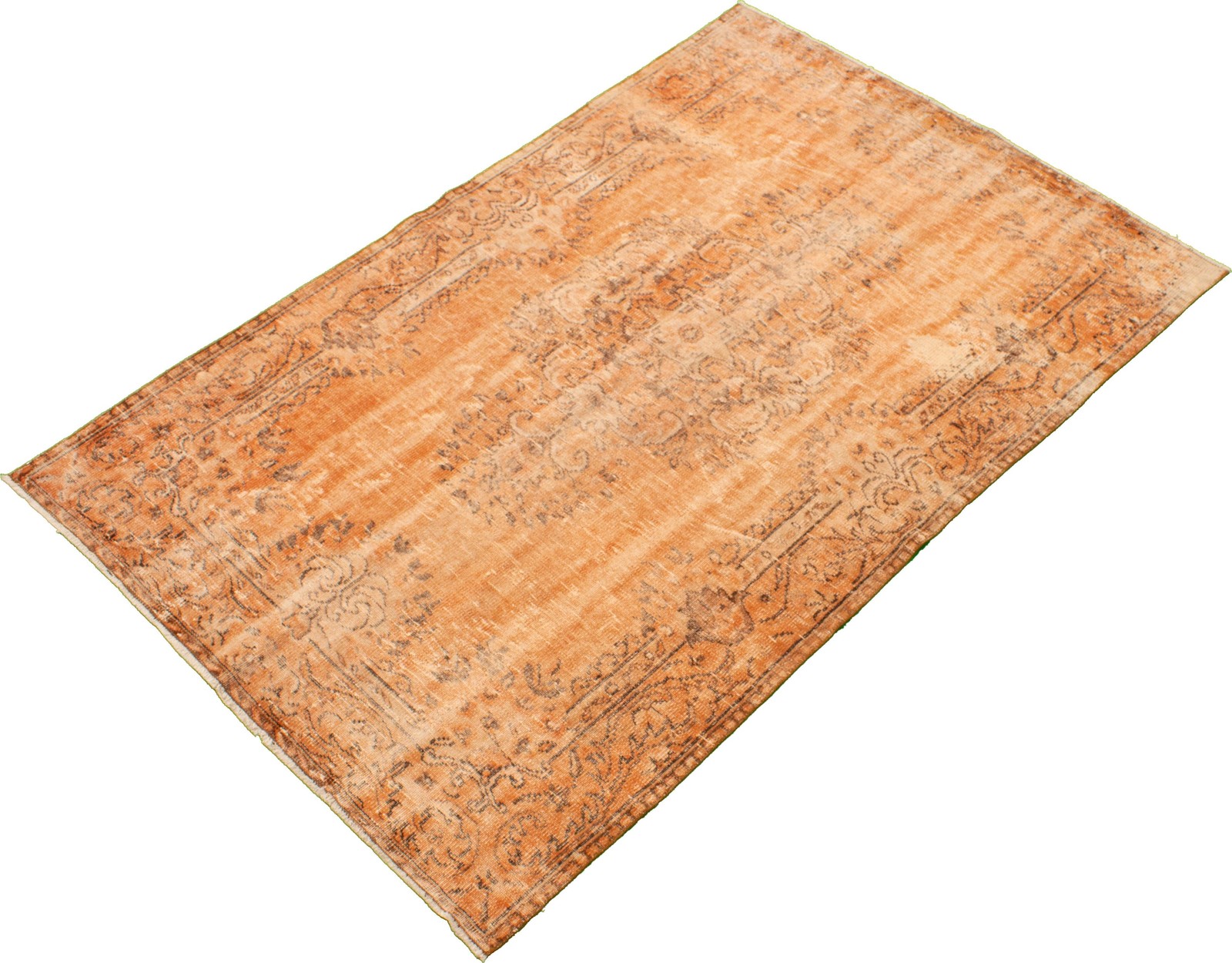 Traditional Hand-knotted Area Rug 5’9″ x 9’2″ Orange Oriental Carpet