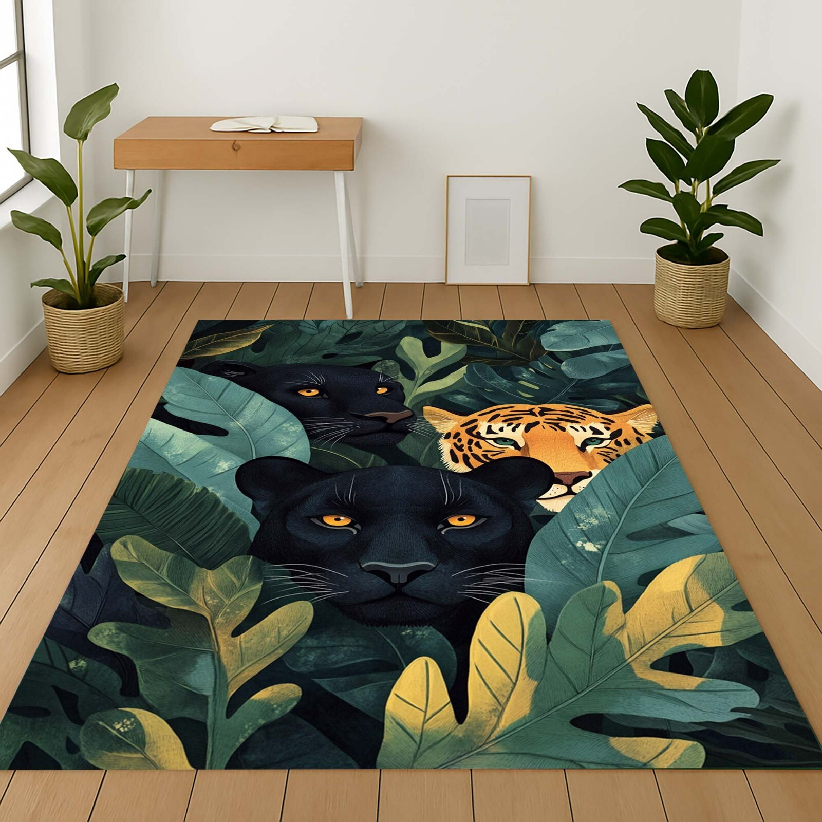 Panther Jungle Art, Tiger Wall Decor, Jungle Cat Poster, Jaguar Print, Wild