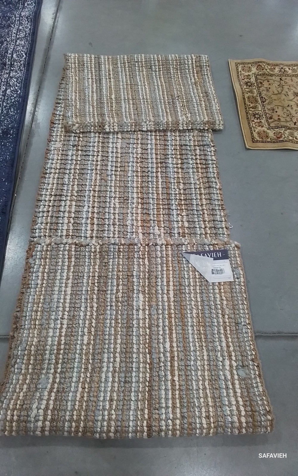 GREY / NATURAL 2′-6″ x 10′-0″ Flaw in Rug, Reduced Price 1172808487 NF447K-210