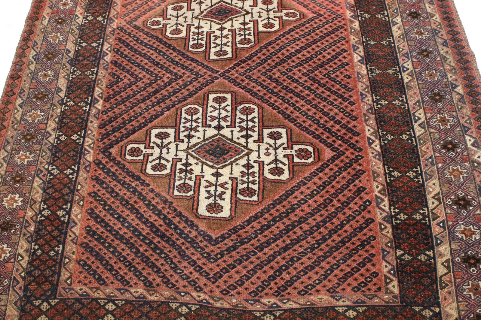 3’11” x 5’9″ ft. Afghan Tribal Hand Knotted Vegetable Dye Wool Authentic Rug