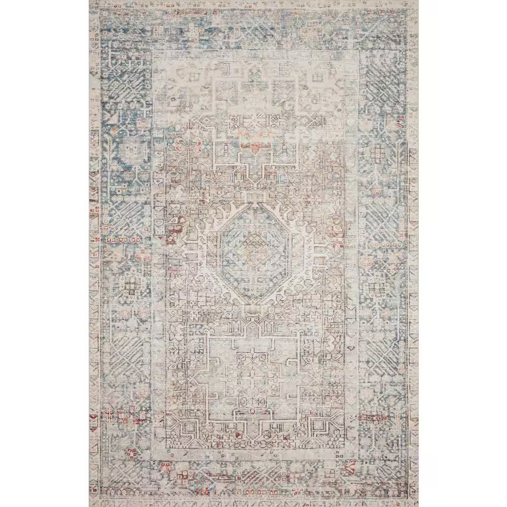 Chris Love Julia Jules Natural / Ocean 8 Ft. 6 In. X 11 Ft. 6 In. Traditional Ar