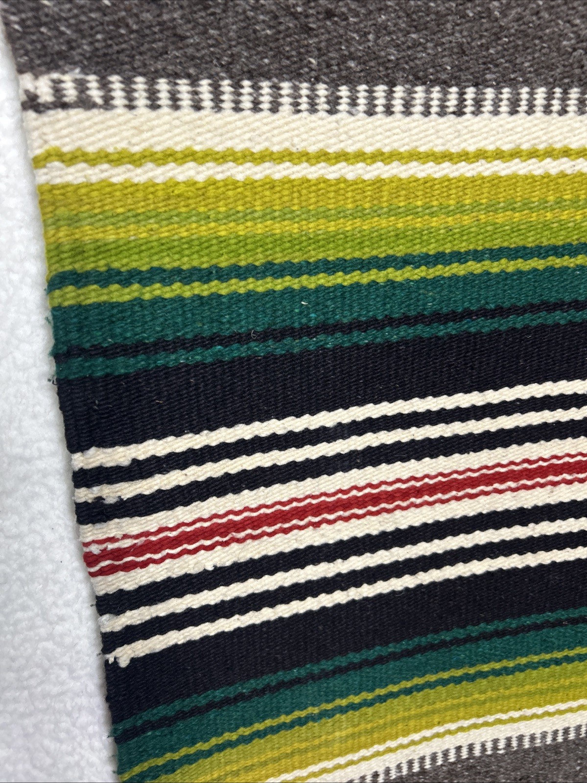 Southwest Design Acrylic Rug Beige Black Brown Blue Green Gold Gray NEW 29” X 60