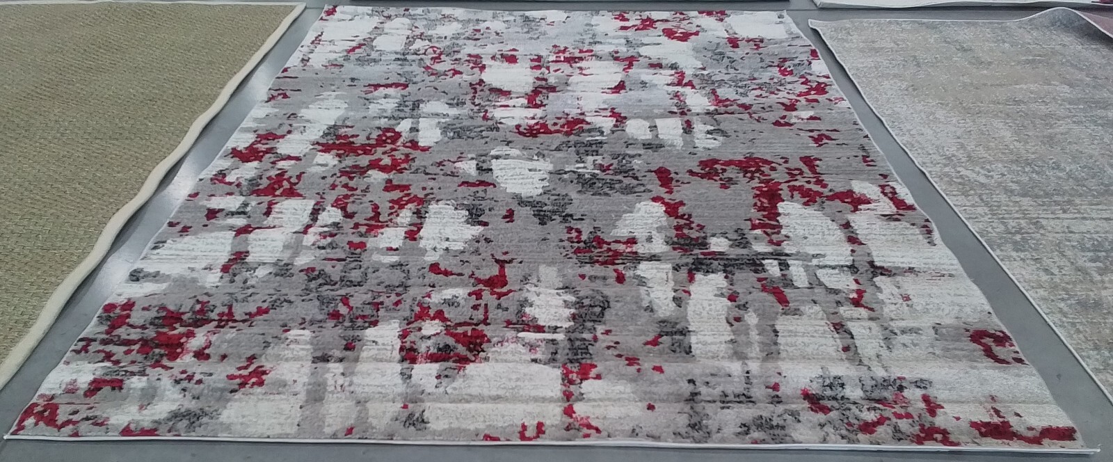 GREY / RED 8′-0″ x 10′-0″ Flaw in Rug, Reduced Price 1172768635 SKY193Q-8