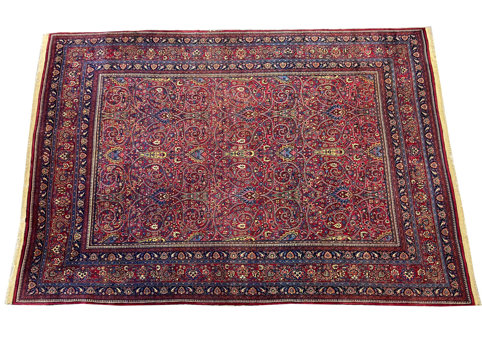 12×19 Antique Perrsian Khorasan Saber Large Rug SIGNED #F-6620