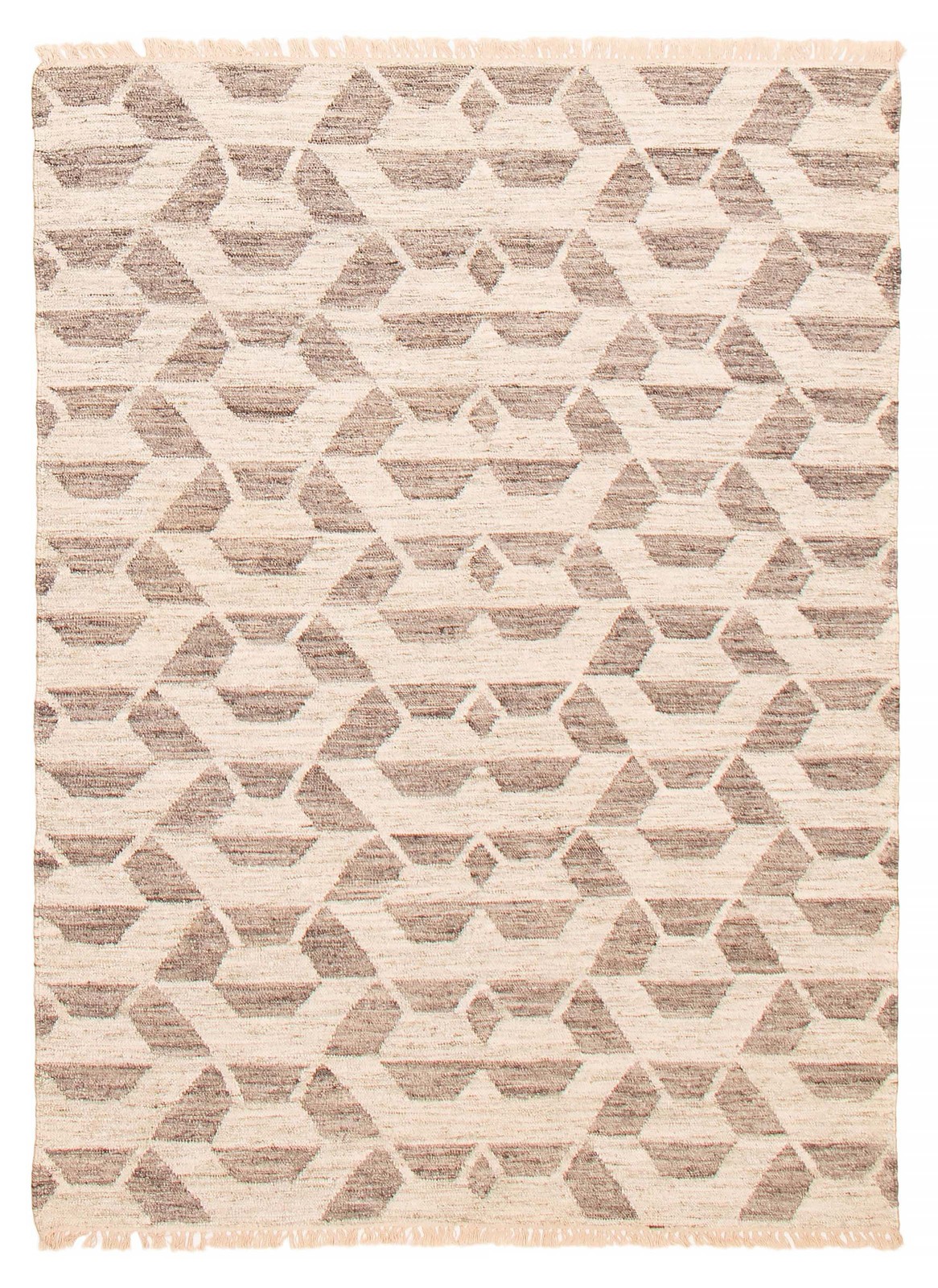 Vintage Hand Woven Area Rug 5’2″ x 7’2″ Traditional Wool Oriental Carpet