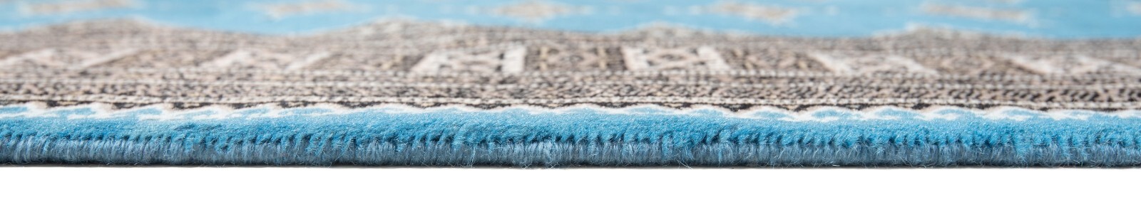 Pakistan Bokhara 72 3/8×53 7/8 in Handwoven Oriental Fine Carpet Rug Blue