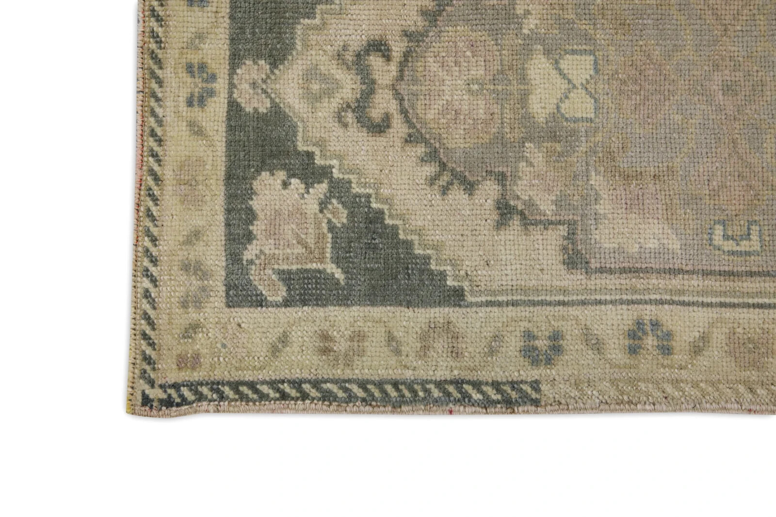 Oriental Hand Knotted Vintage Turkish Mini Rug 1’7″ x 2’9″ #8899