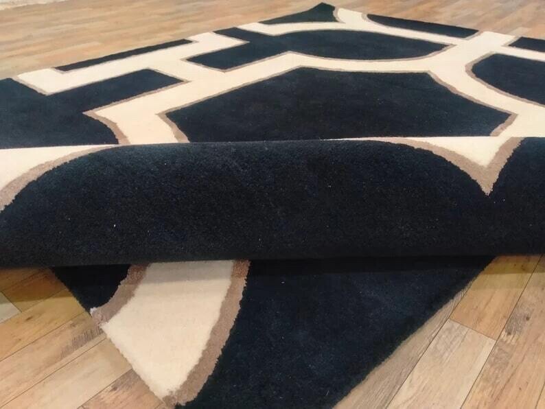 Soft Area Rug Decorative Carpet Contemporary Rug Natural Fiber Rug Luxurious Rug