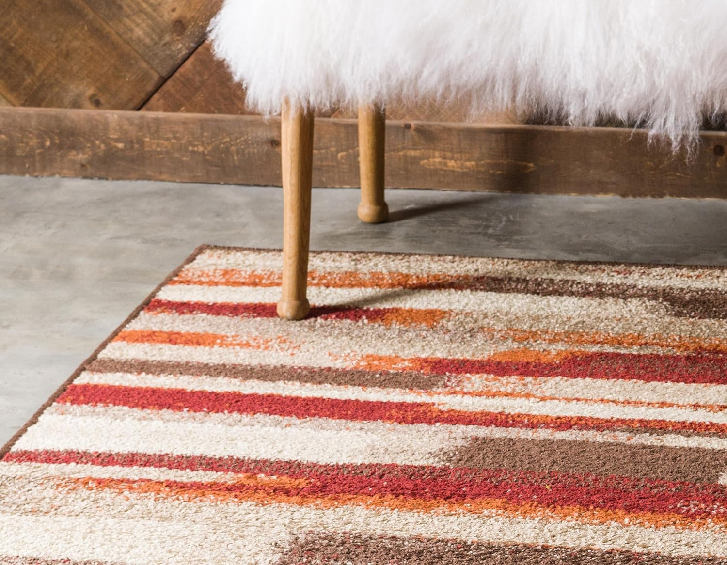Wheat Autumn Collection Area Rug – 9′ x 12′ Rectangle, Multi/Beige