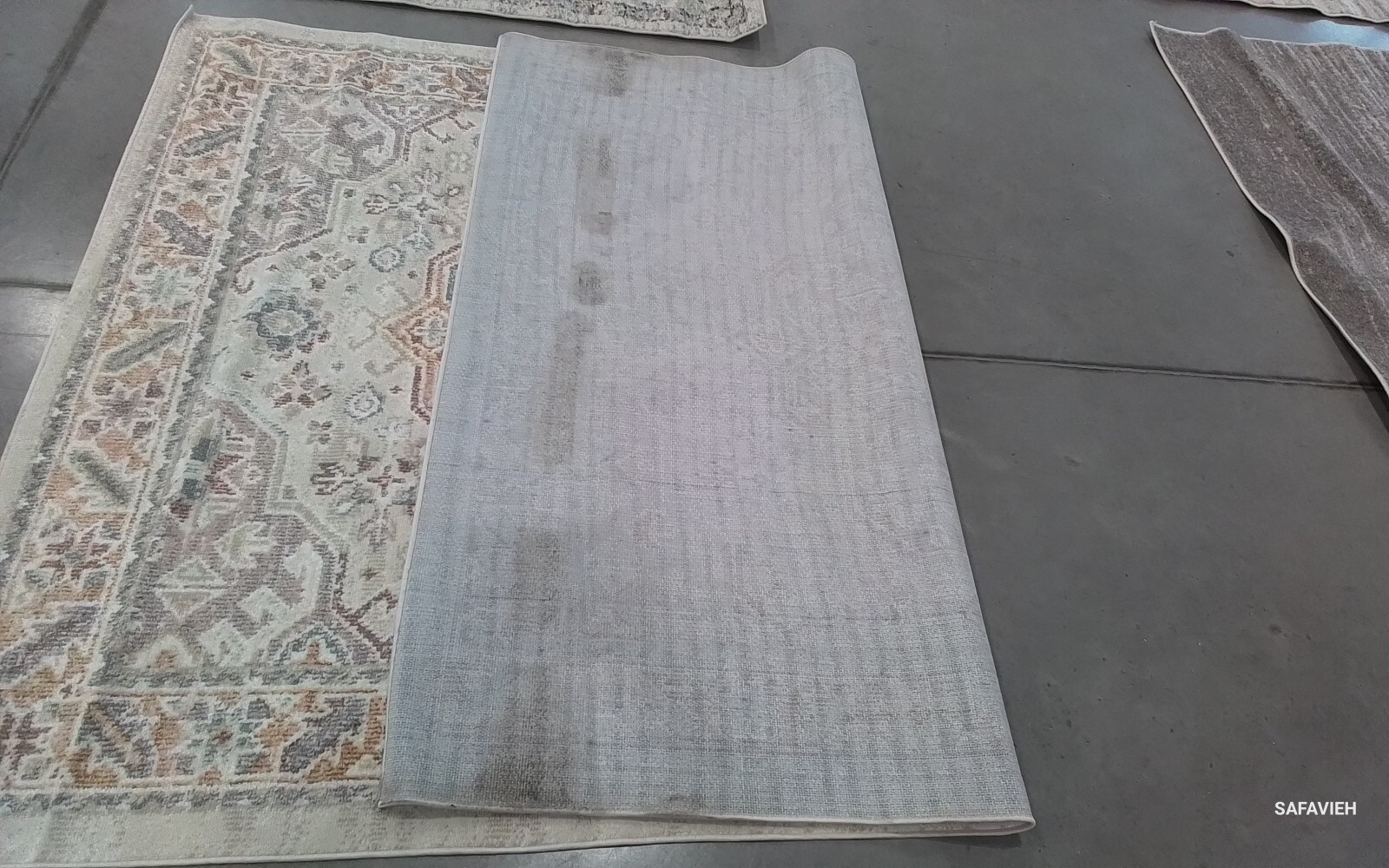 BEIGE / RUST 5′-3″ x 7′-6″ Back Stain Rug, Reduced Price 1172765787 BLR202B-5