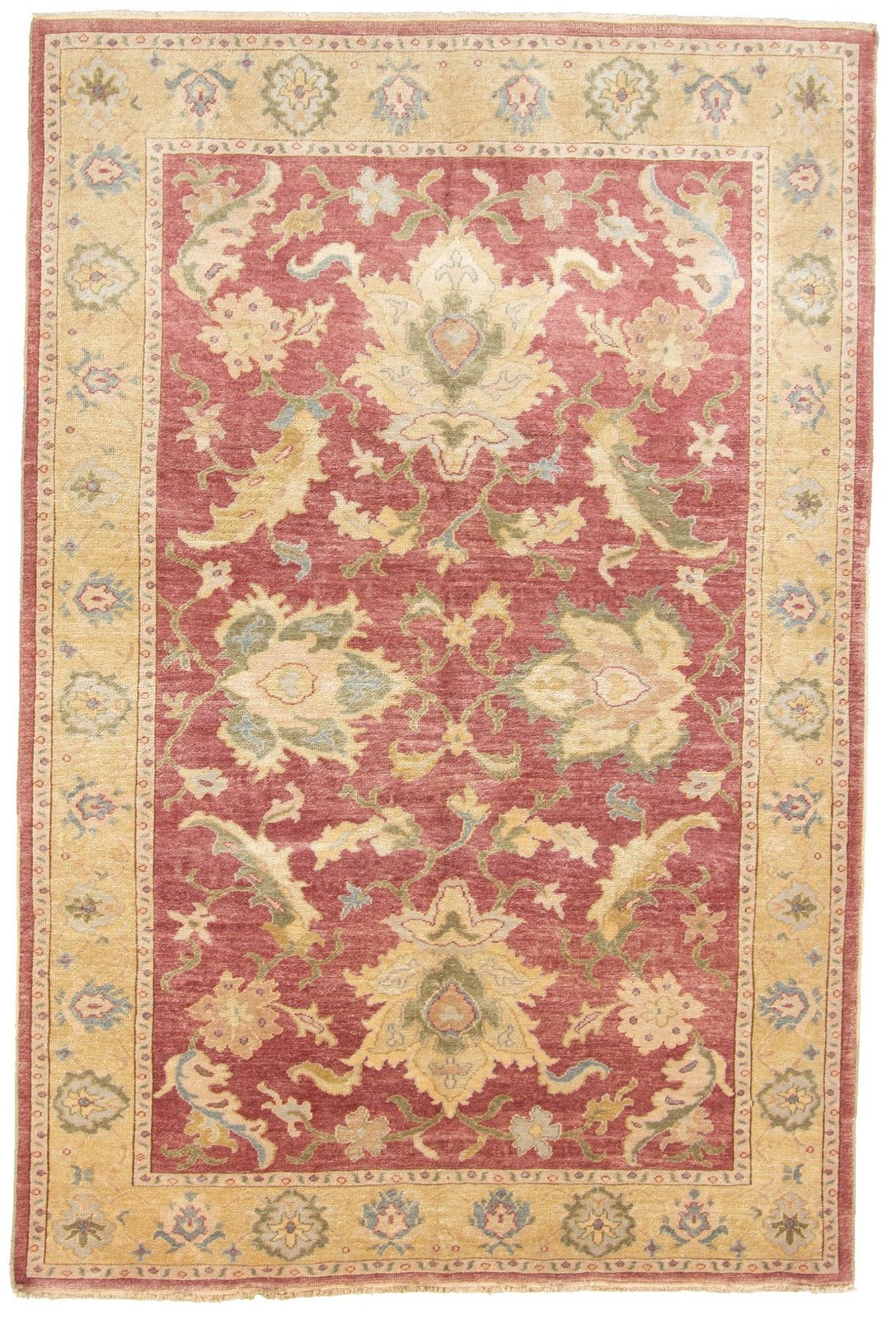 Vintage Traditional Hand-Knotted Area Rug 5’1″ x 7’7″ Oriental Wool Carpet