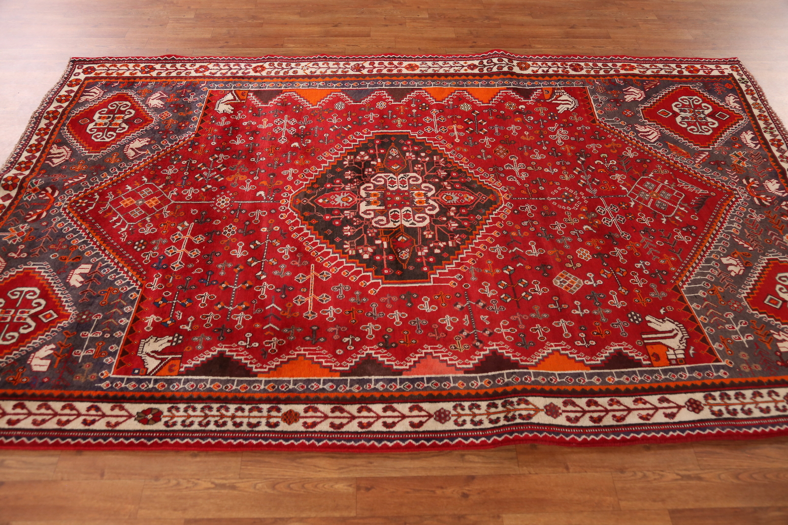 Tribal Vintage Traditional Handmade Wool Nomadic Area Rug 5×9 Living Room Carpet