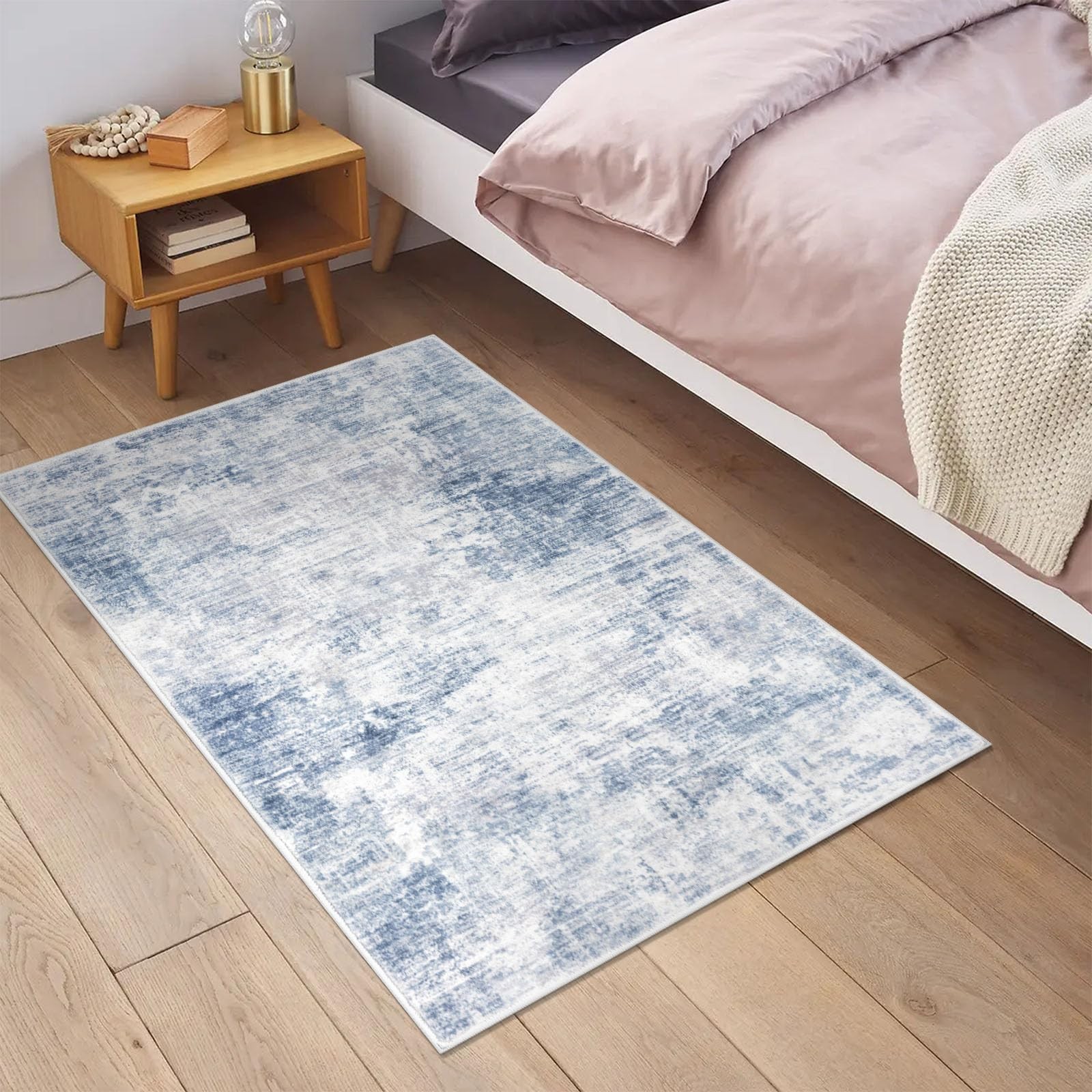 Small Abstract Area Rug 2×3 Ft Entryway Rugs Washable Door Mat Indoor Entranc…