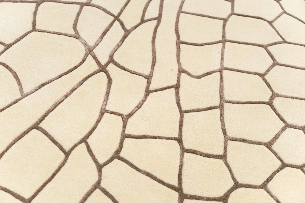 Luxury Hand Tufted Rug Modern Abstract Wool Viscose Rug Living Room Area Carpet