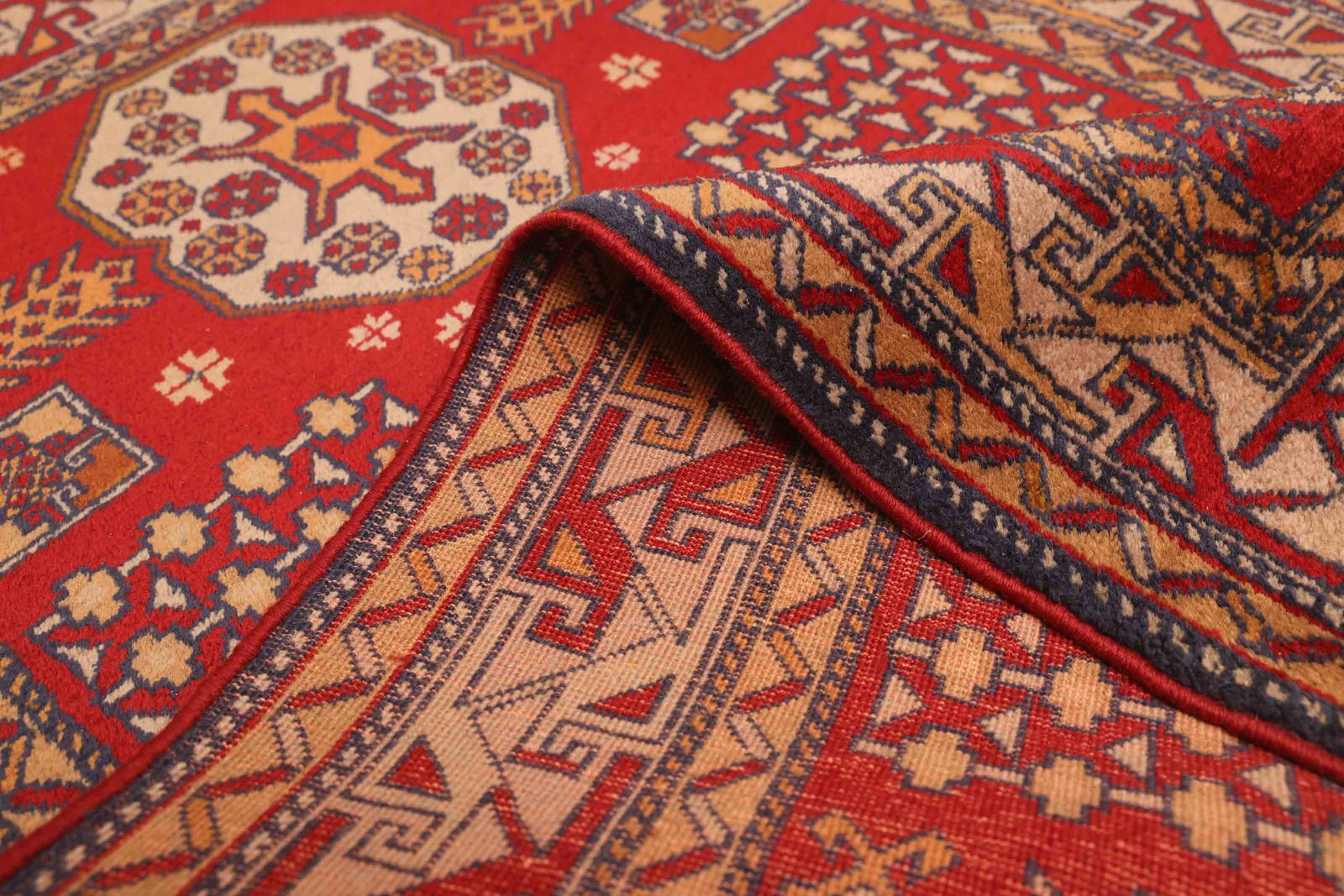 Vintage Traditional Hand-Knotted Area Rug 2’9″ x 4’5″ Oriental Wool Carpet