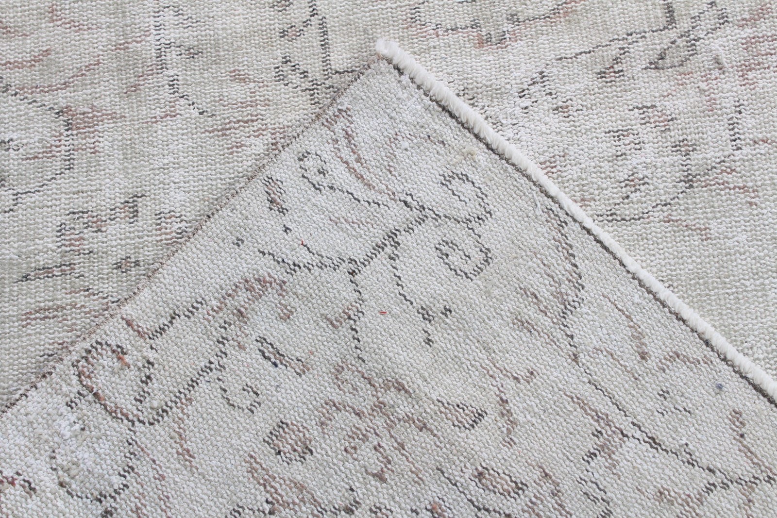 Vintage 4×7,8 ft Rug, Turkish Rug, Gray Oriental Rug Wool