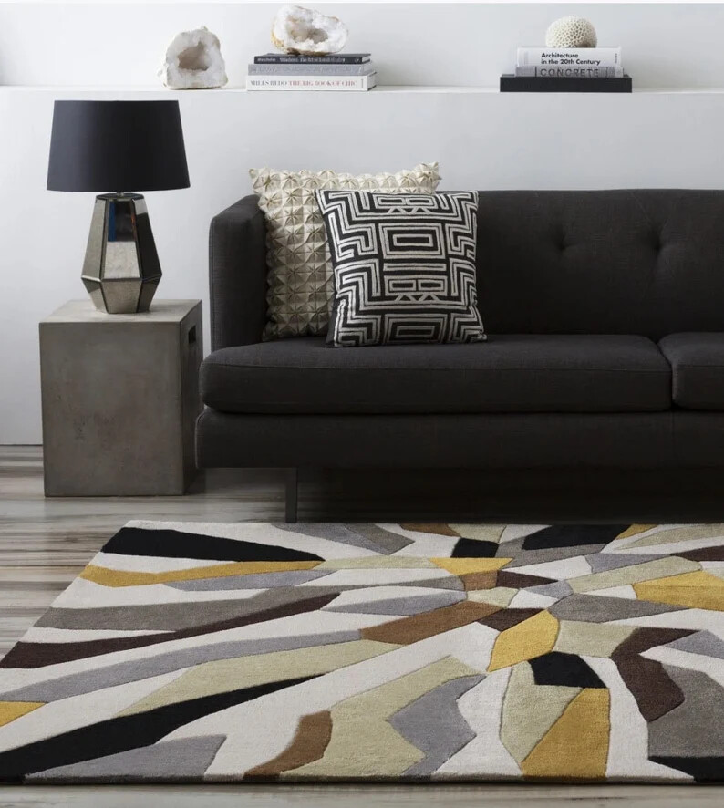 Handmadehand tufted Rug 100% Woolen multicolor rug 2×3 3×5 4×6 5×8 6×9 7×10 8×10