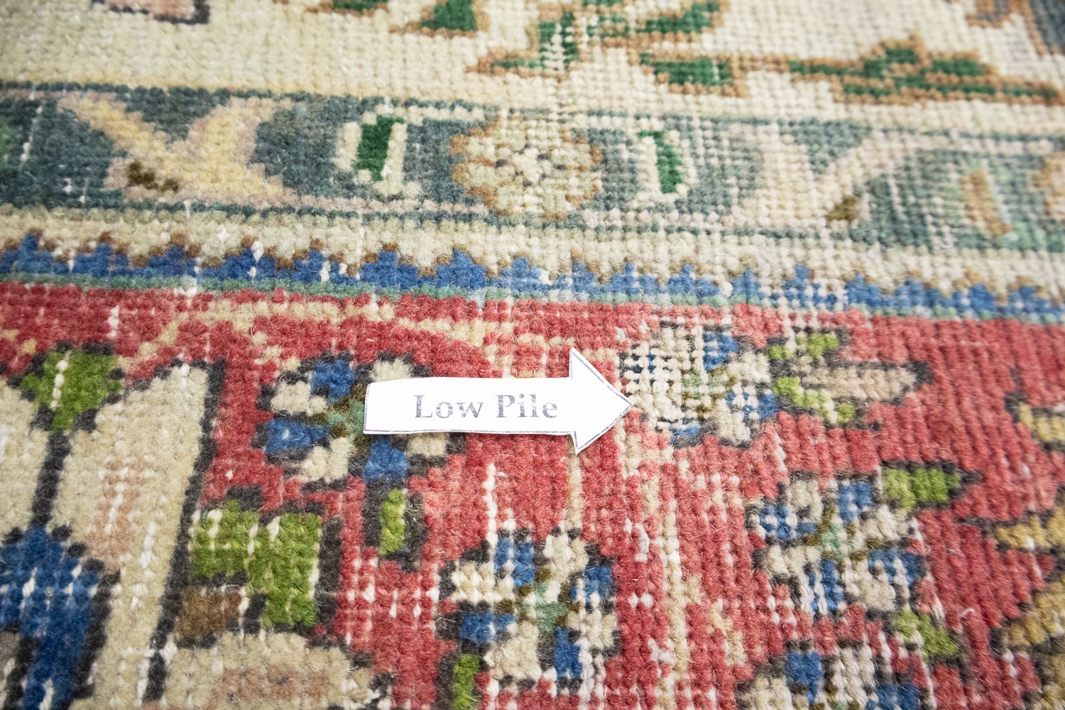 Semi-Antique Distressed Floral Oriental Wool Rug Home Decor Carpet 9’6×12’5 Ft