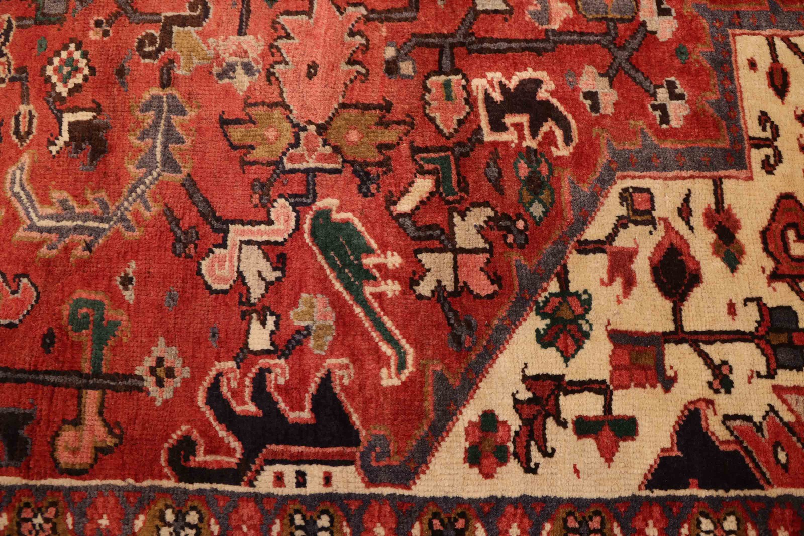 Traditional Vintage Hand-Knotted Area Rug 9’4″ x 12’10” Oriental Wool Carpet