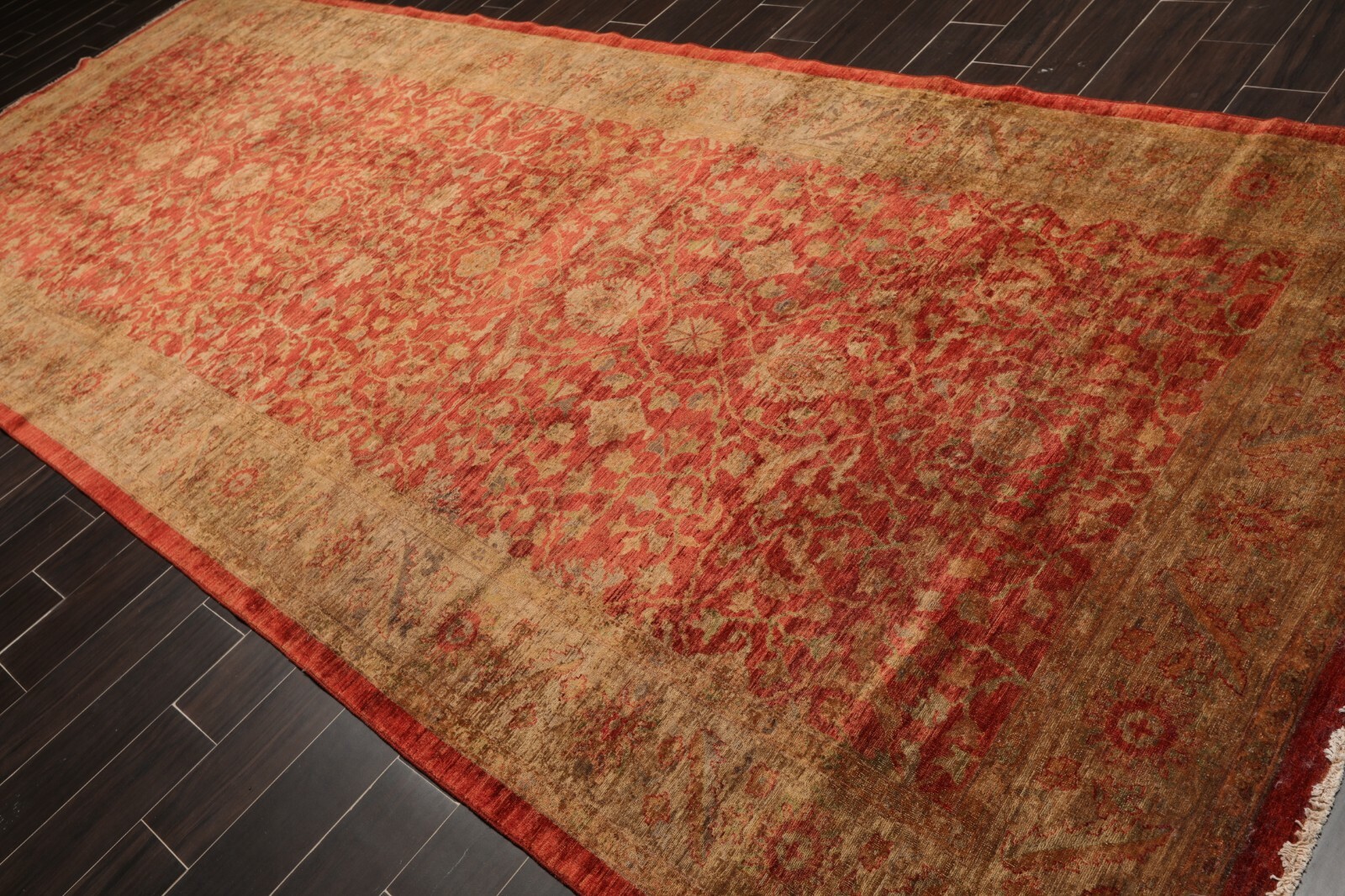 6’1″ x 14’10” Hand Knotted Peshawar Palace Runner Silky Sheen 200 KPSI Area Rug