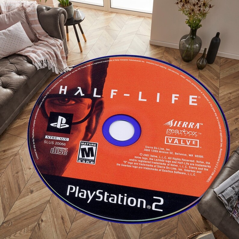 Popular Game Rug, Cd Rug, Dvd Rug,Play rug,Gift Rug, Gift for Gamer
