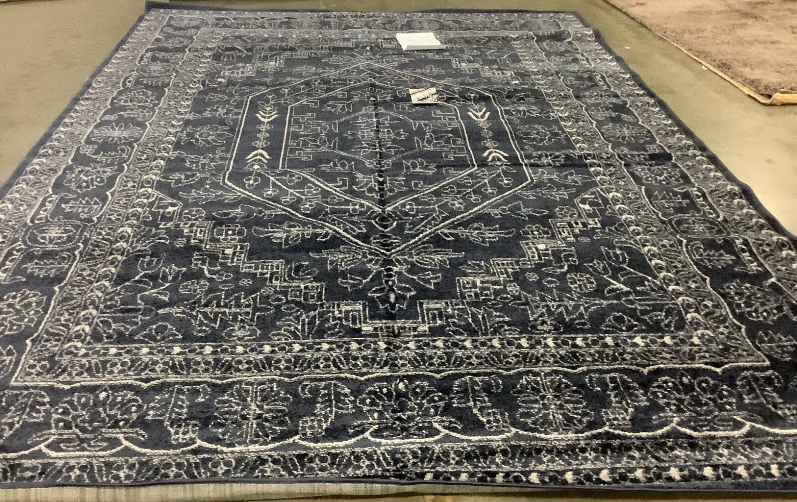 NAVY / IVORY 9′-0″ x 12′-0″ Flaw in Rug, Reduced Price 1172676835 ADR108N-9