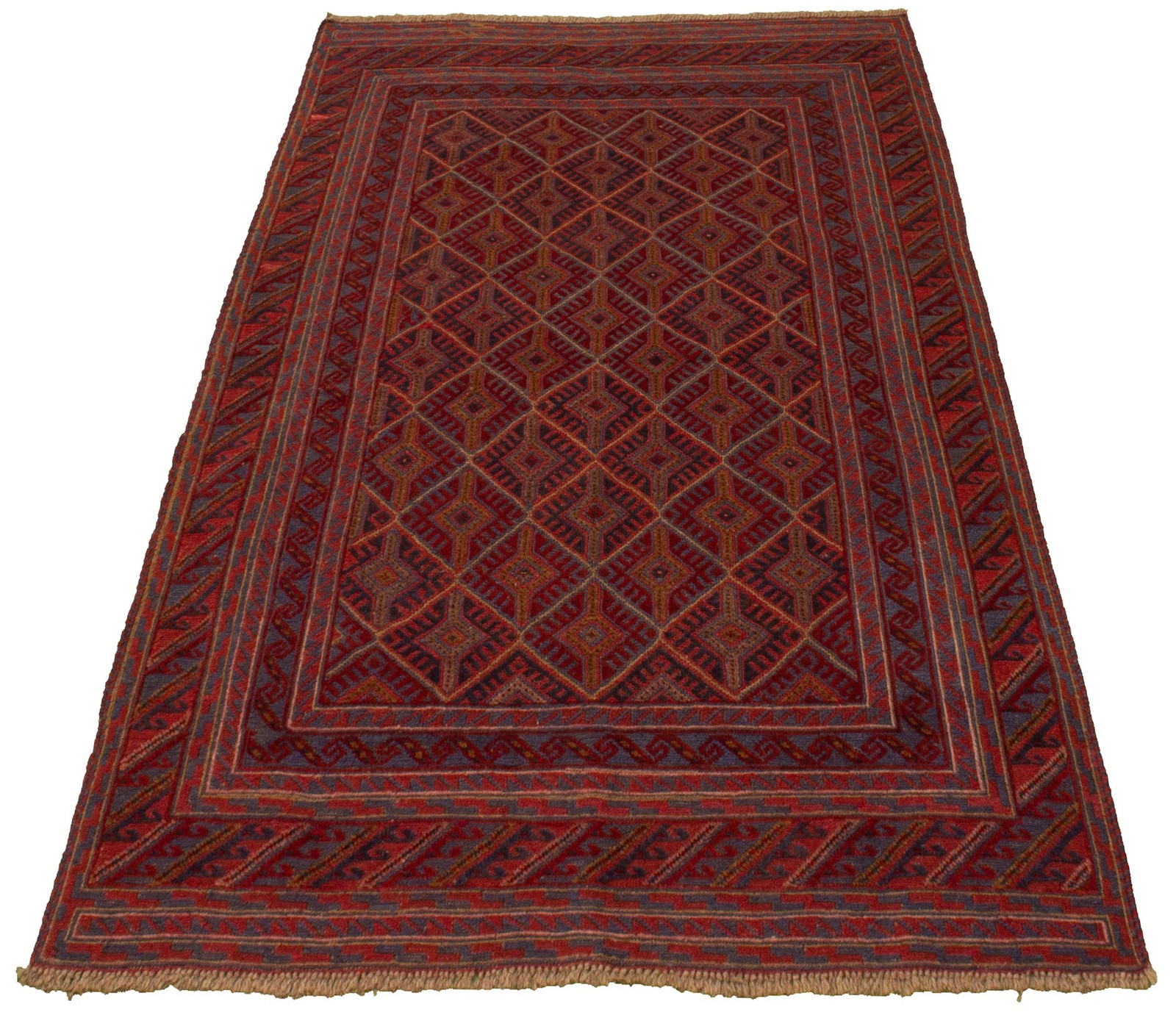Vintage Traditional Hand-Knotted Area Rug 4’11” x 6’1″ Oriental Wool Carpet