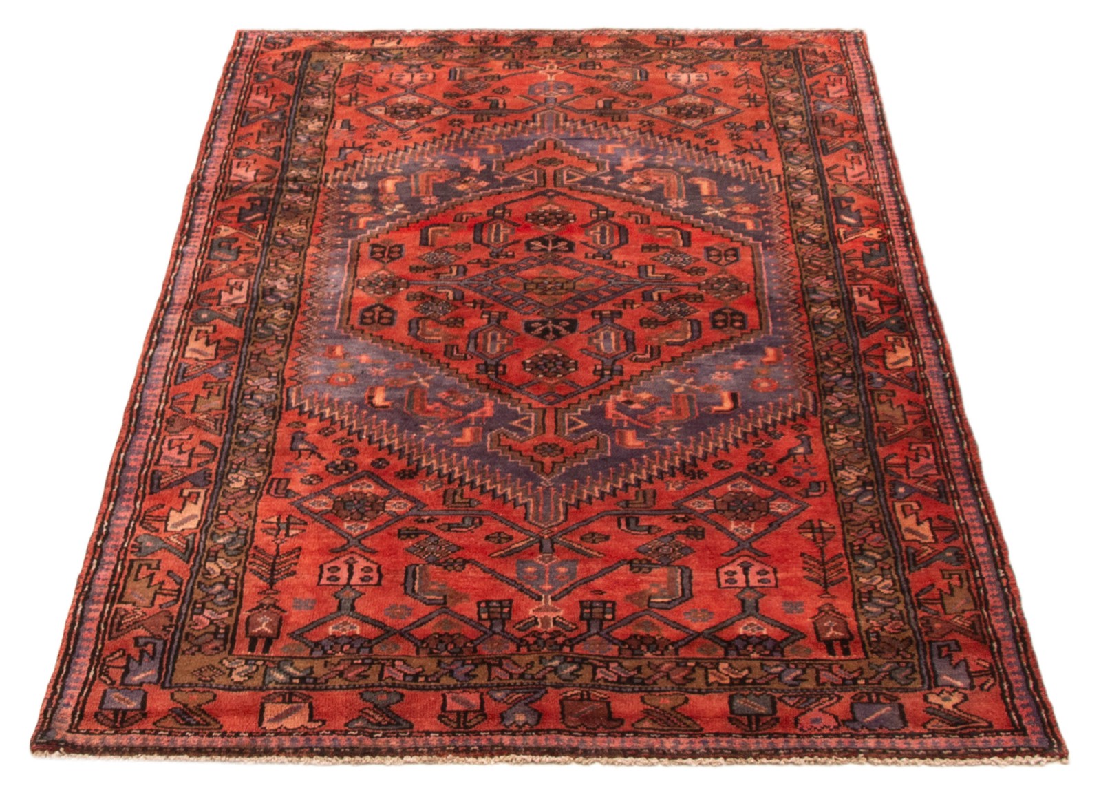 4’2″ x 6’8″ Vintage Hand Knotted Area Rug Traditional Oriental Wool Carpet