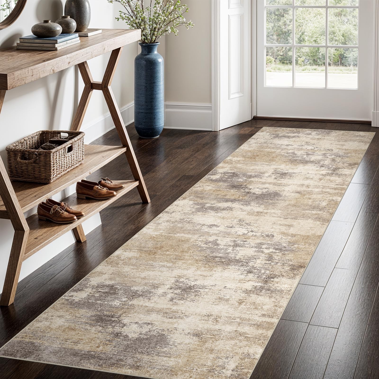 2×6 Kitchen Washable Runner Rug – Hallway Runner Rug with TPR Rubber Backing …