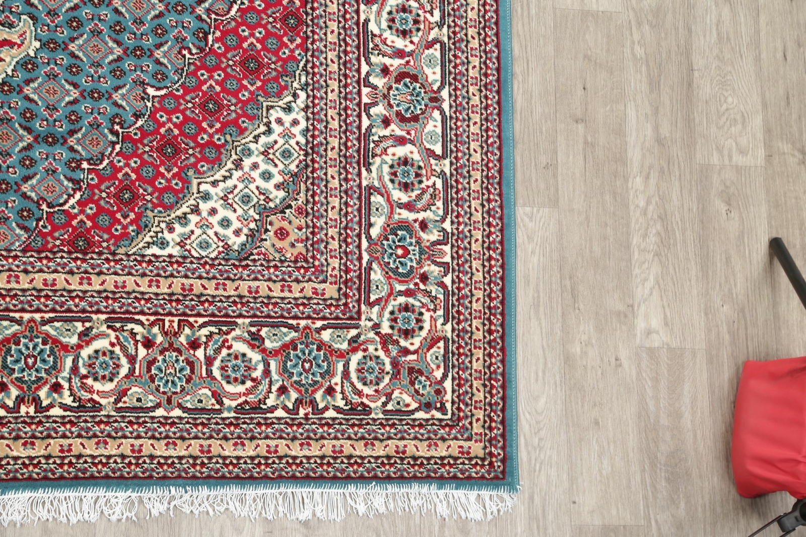 Teal Blue Geometric Oriental Medallion Bidjar Area Rug Turkish New Carpet 7×10